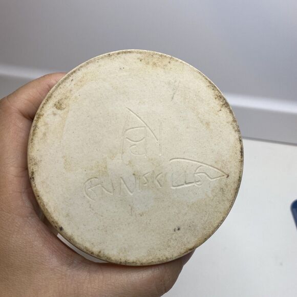 Ann McNulty Enniskillen Irish Studio Pottery Vase Graphic Pastel Abstract Modern - Picture 11 of 13